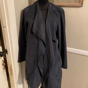 Chic Black Draped Jacket